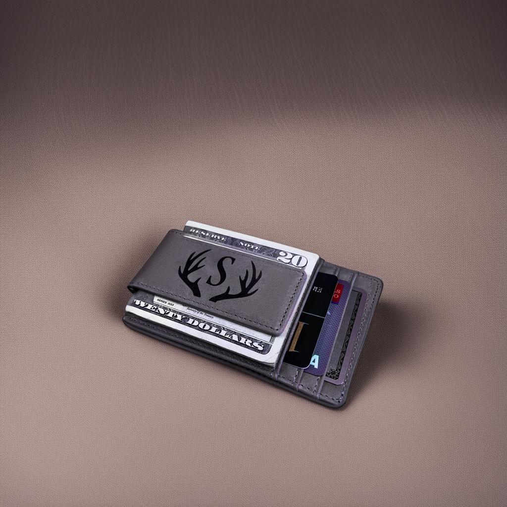 The leather money clip by Premium Engrave