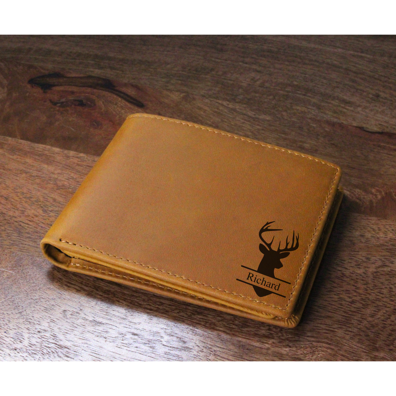 Mens leather bifold wallet, Genuine leather custom wallet, Gift for him, Husband Gift, Gray leather wallet