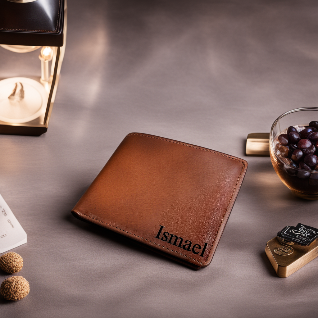 RFID Men's Leather Wallet - Custom Engraving