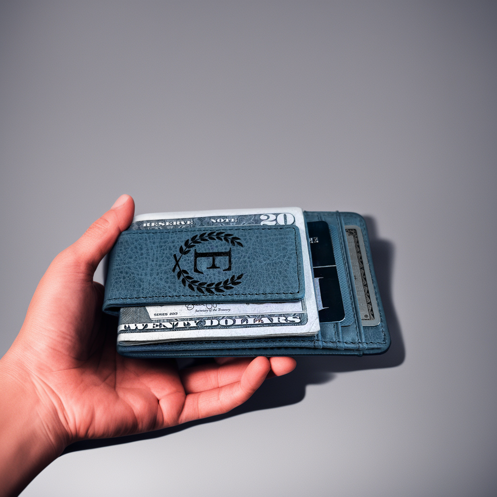 Custom Leather RFID Money Clip