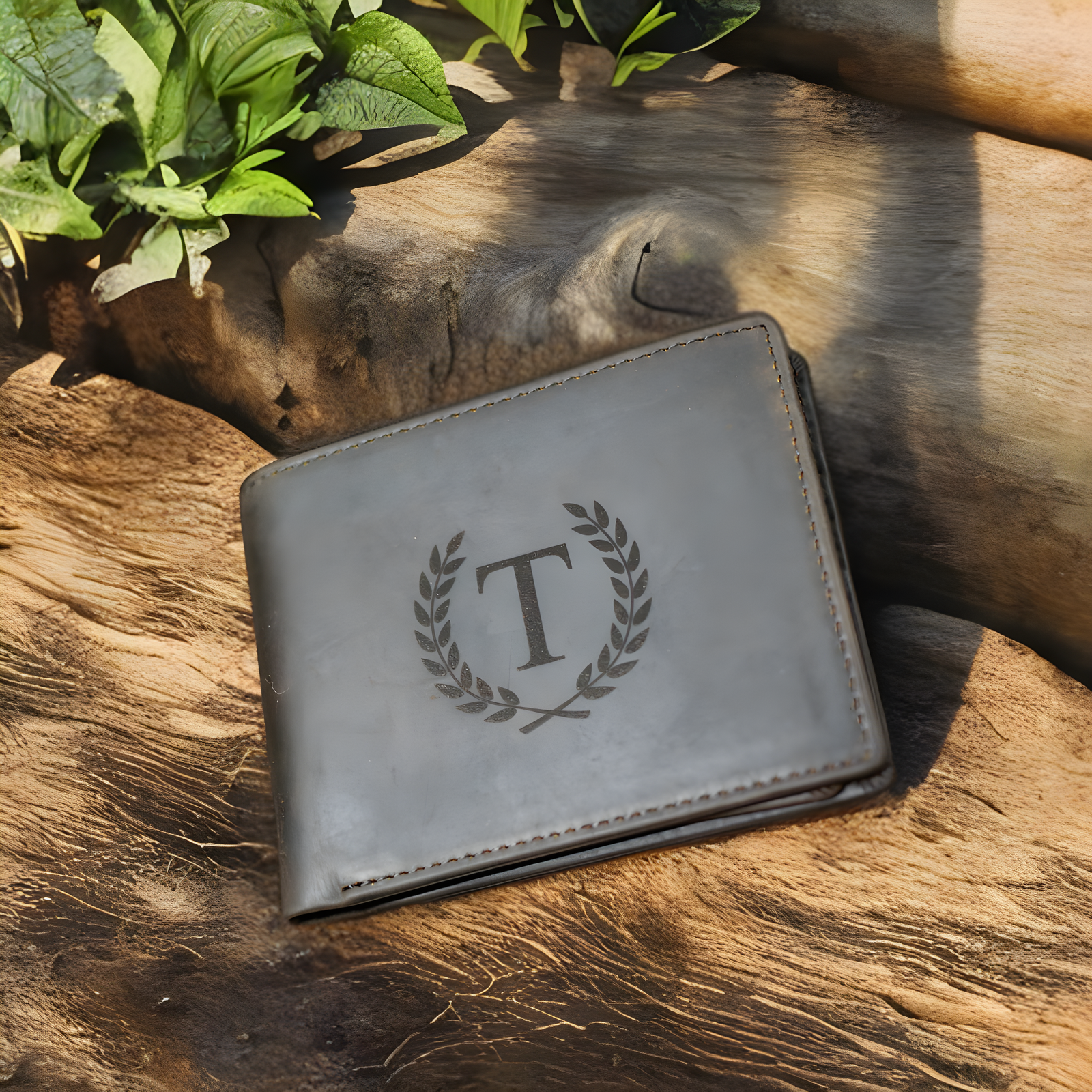 Personalized RFID Men's Leather Wallet